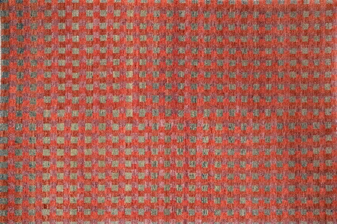 Hand Knotted Wool Tibetan Rug From India