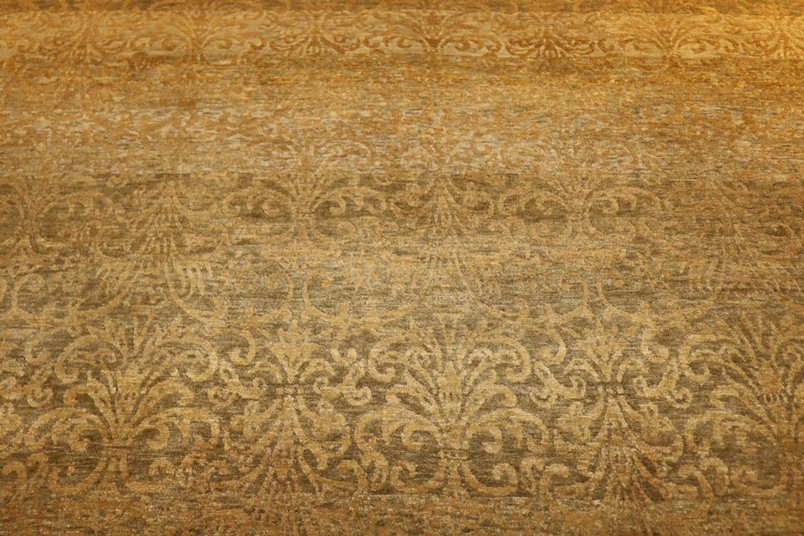 Hand Knotted Wool Tibetan Rug From Nepal