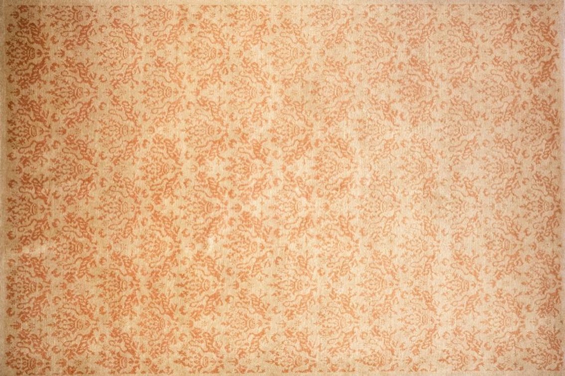 Hand Knotted Wool Tibetan Rug From Nepal