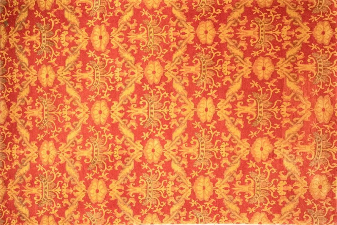 Hand Knotted Wool Tibetan Rug From Nepal