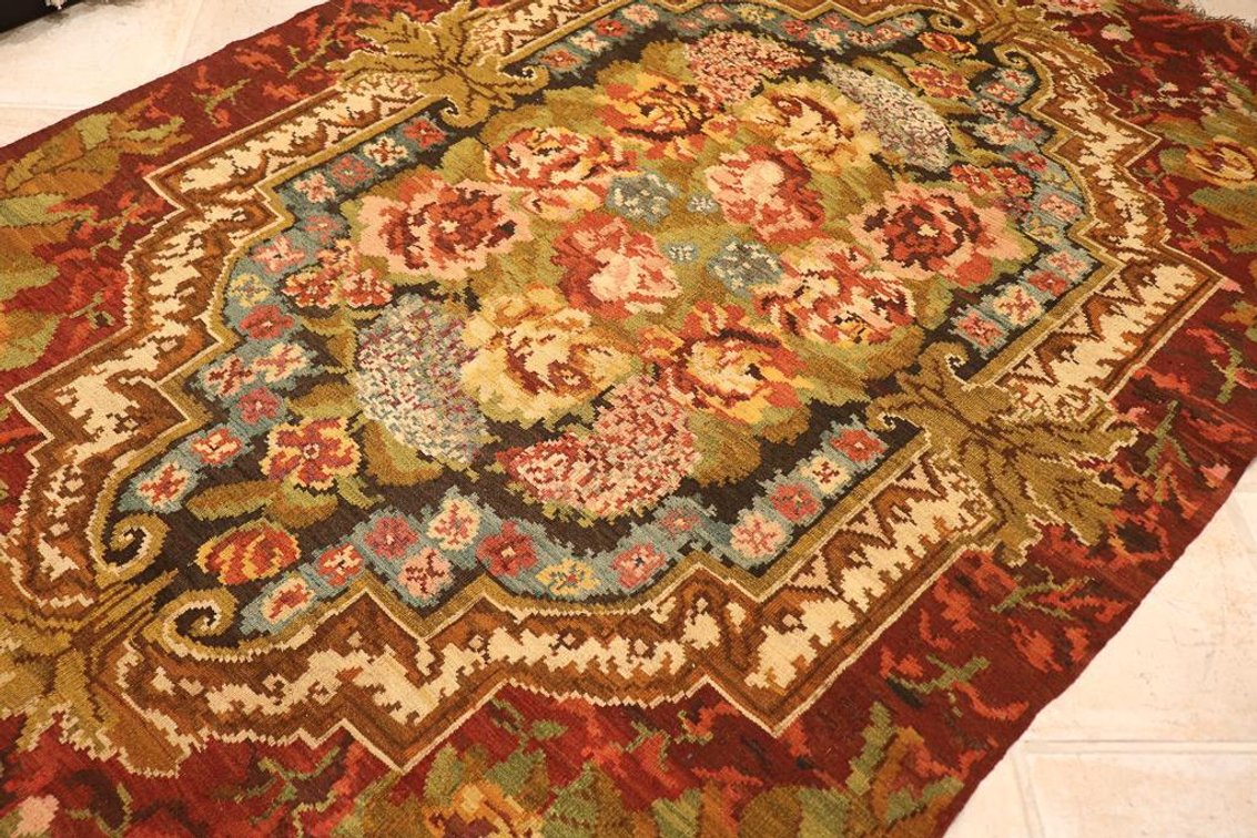 Vintage Hand Woven Wool Karabaugh From Turkey