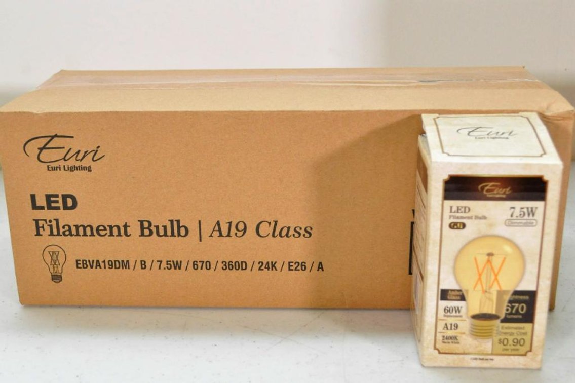Ten LED Edison Style Bulbs (Lot A)