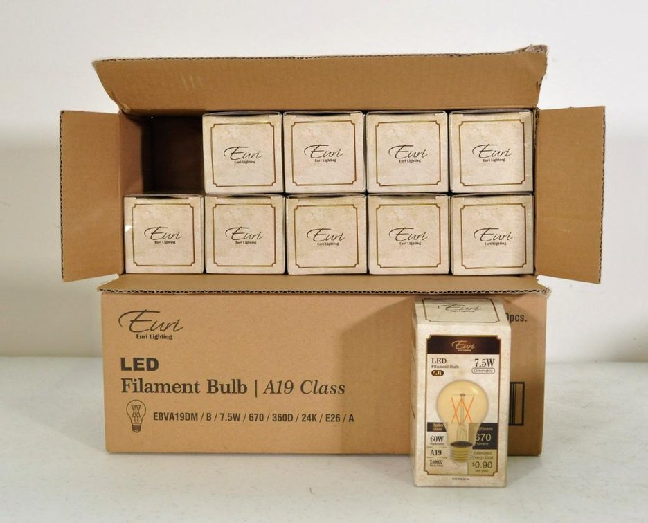 Two Boxes of Ten LED Edison Style Bulbs (Lot C)