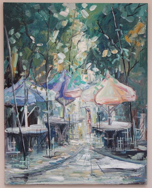 Acrylic on Canvas by M van der Hart