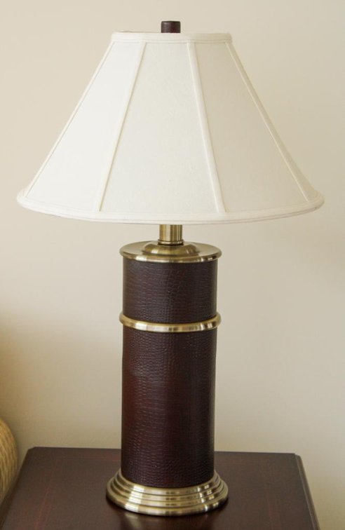 Faux Crocodile Table Lamp