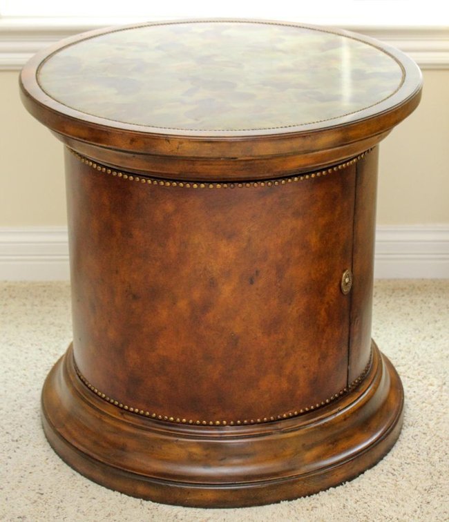 Thomasville Single Door Drum Table