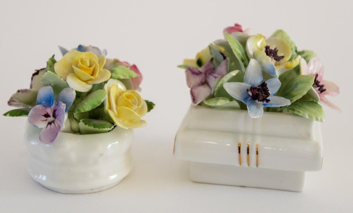 Pair of Royal Adderley Floral Bouquets 