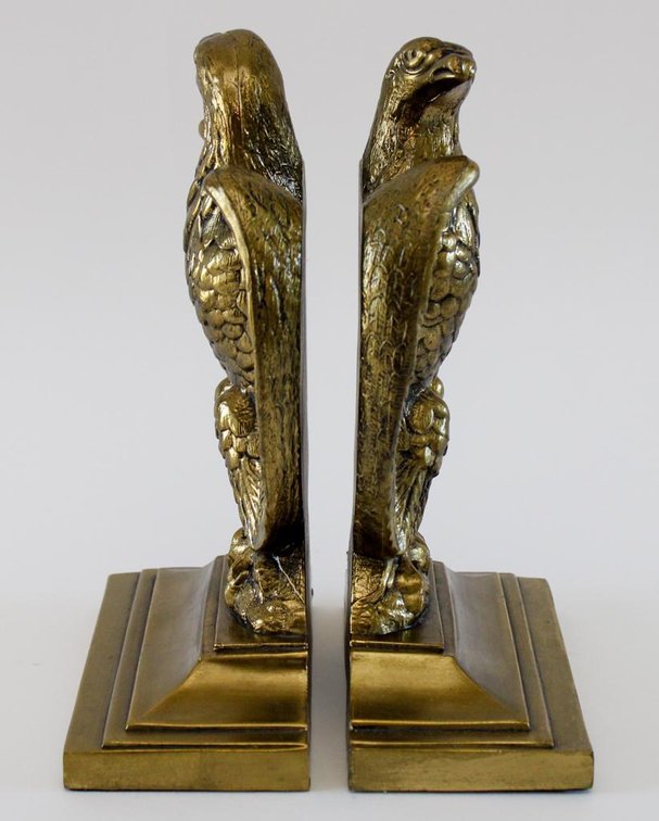 Brass Eagle Bookends