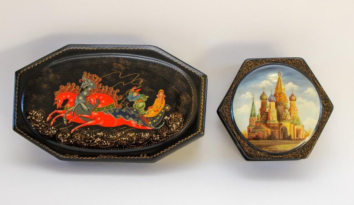 Two Russian Trinket Boxes