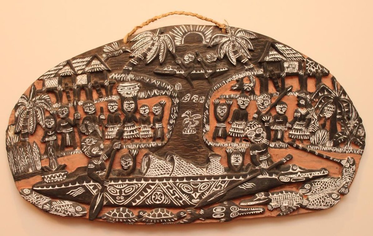 Hand Carved Wood Story Board