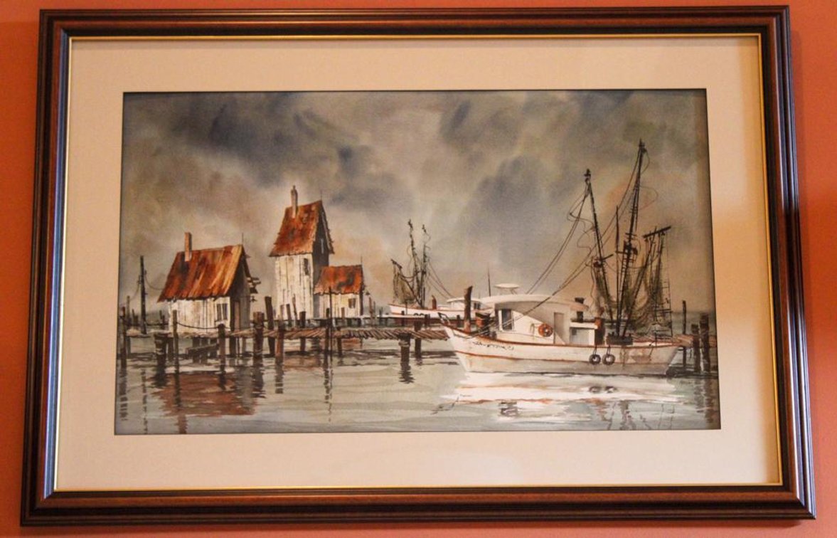 Wharf Scene By Marka