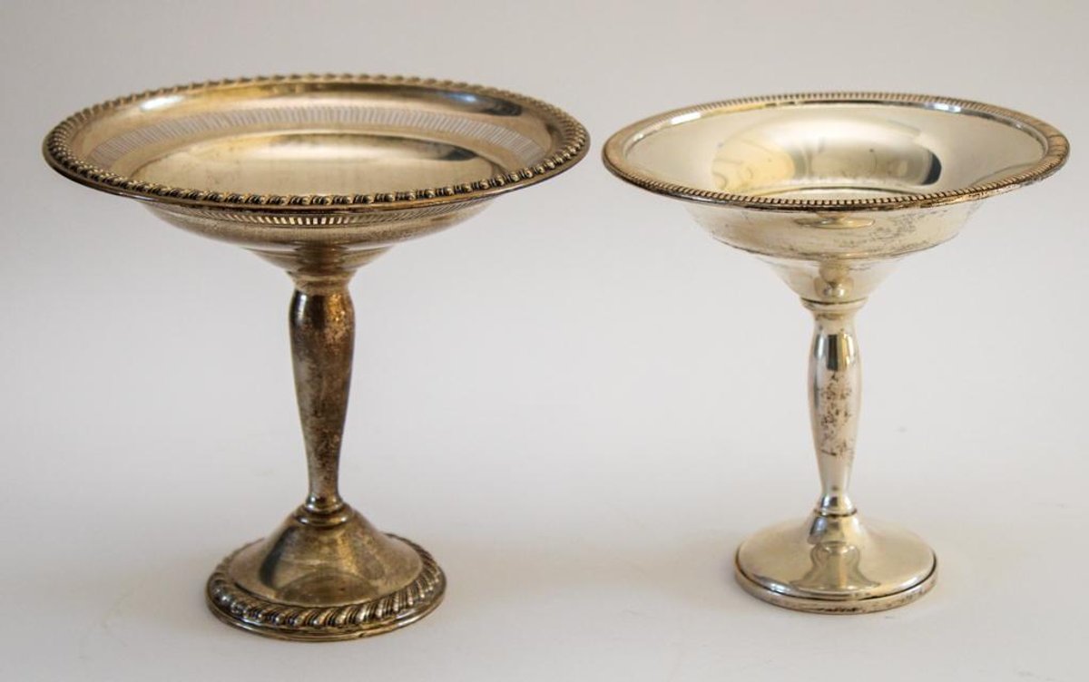 Two Sterling Silver Compotes