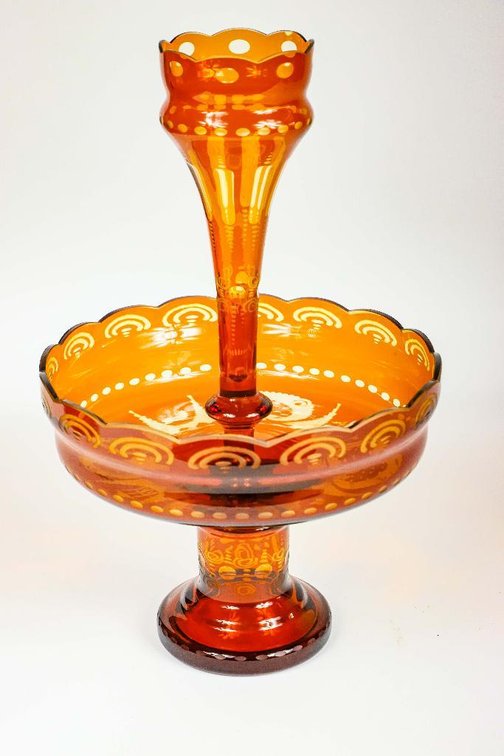 Egerman Amber Crystal Centerpiece