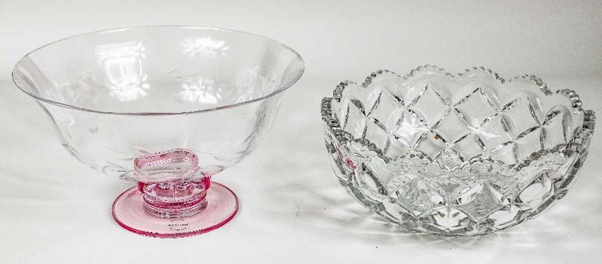 Two Glass Bowls Including Gorham and Heisey