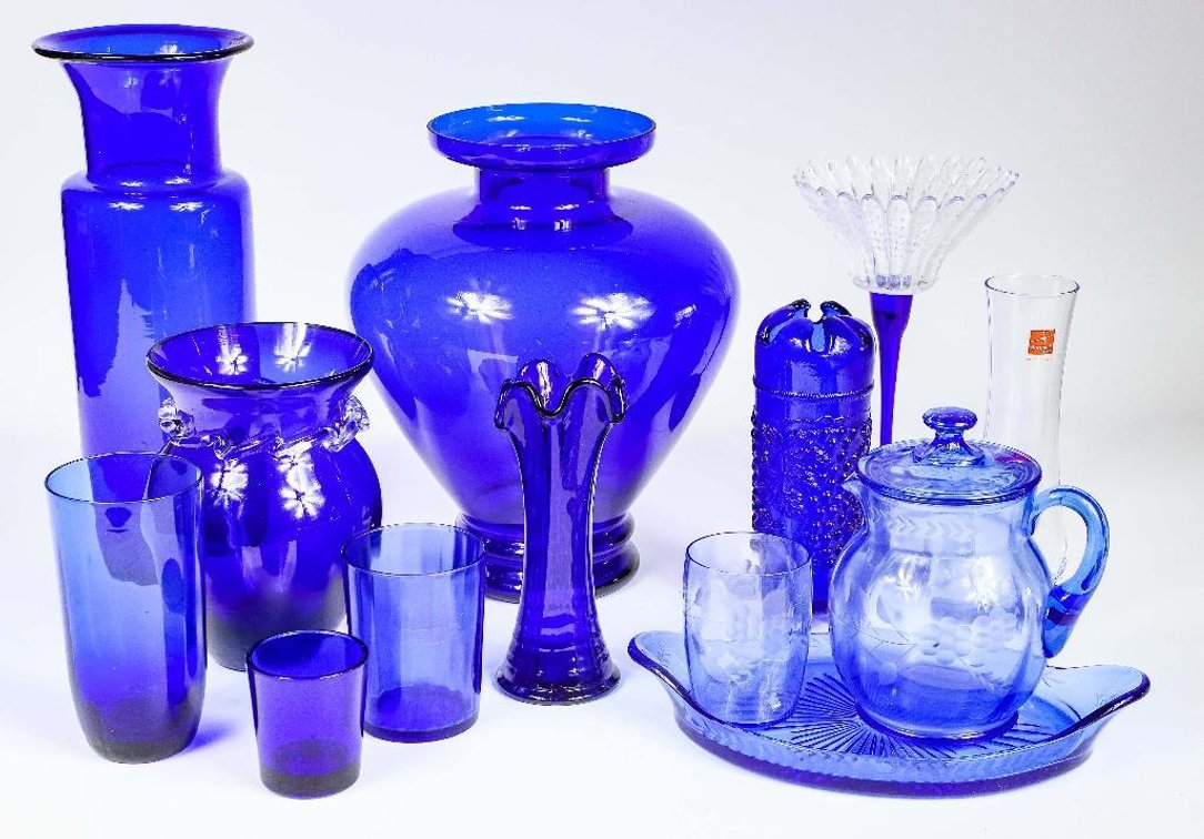 Blue Cobalt Glass Collection