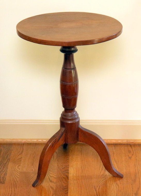 Antique Walnut Candle Stand