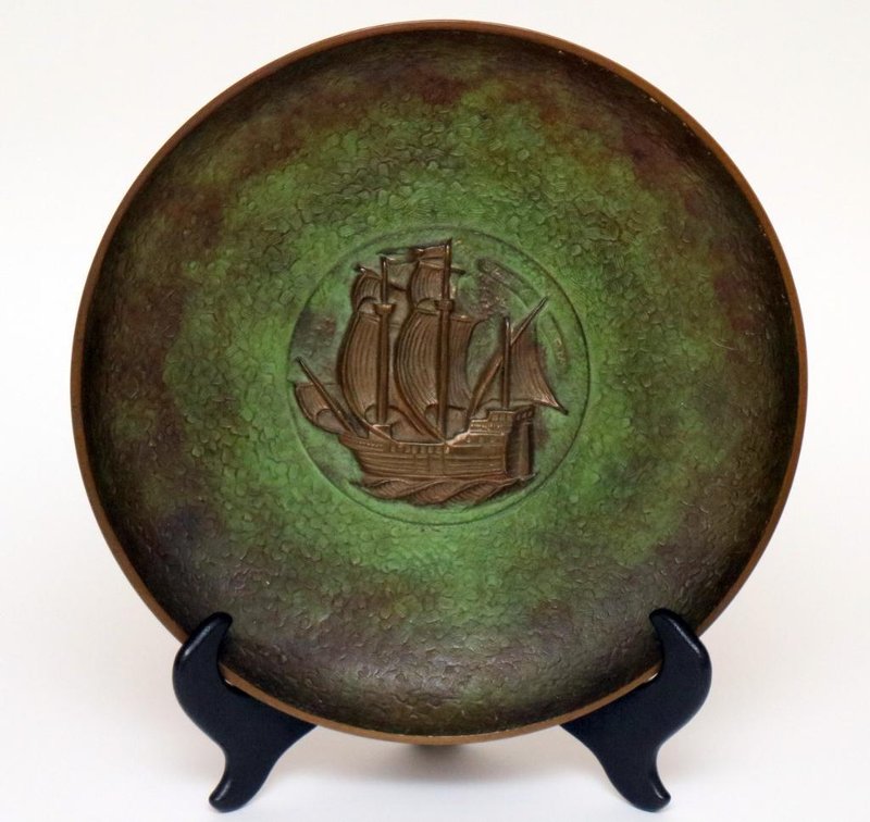 Heavy Bronze Decorative Plate