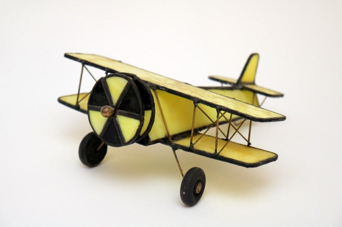 Slag Glass Airplane