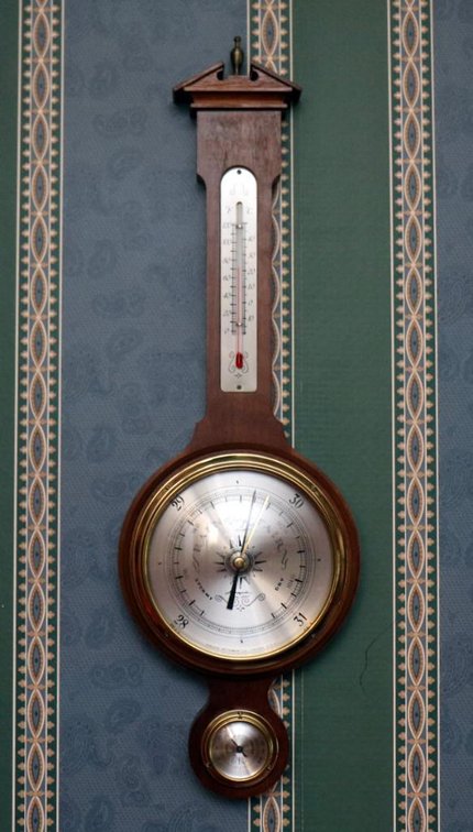 Walnut Case Barometer