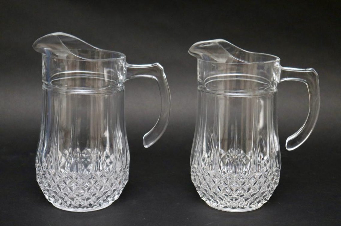 Two Pressed Glass Pitchers