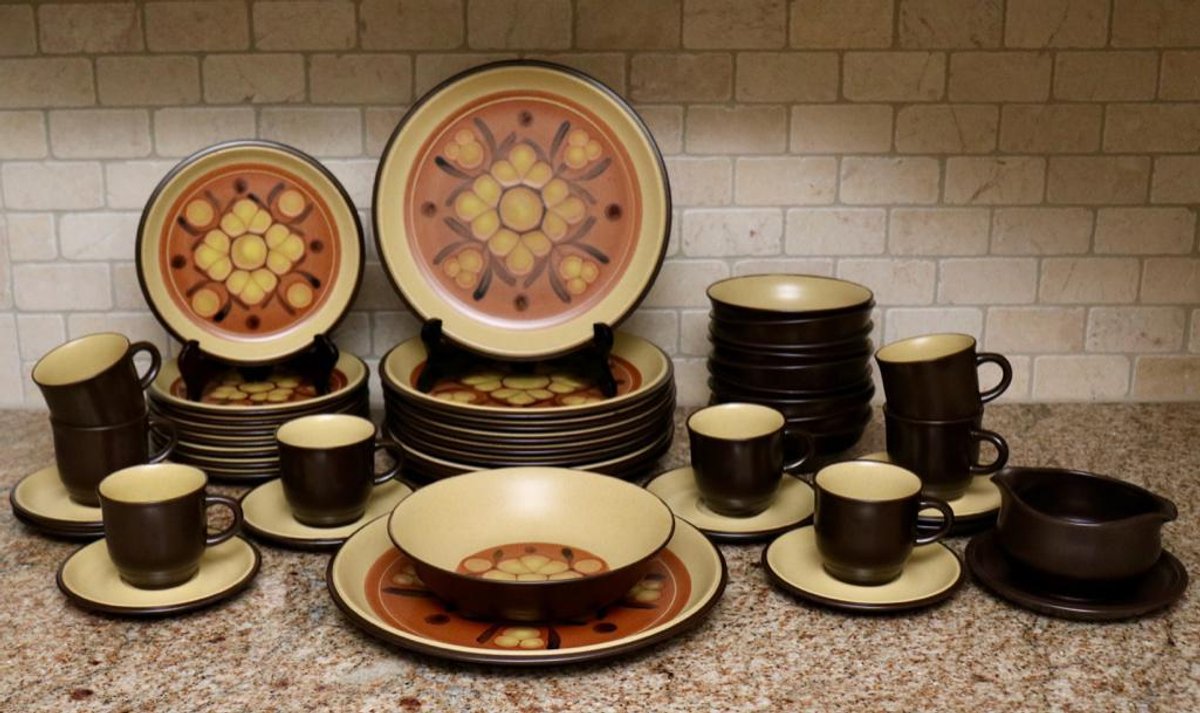 Service for Eight Noritake Folk Stone