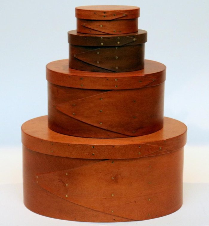 Four Wood Shaker Boxes