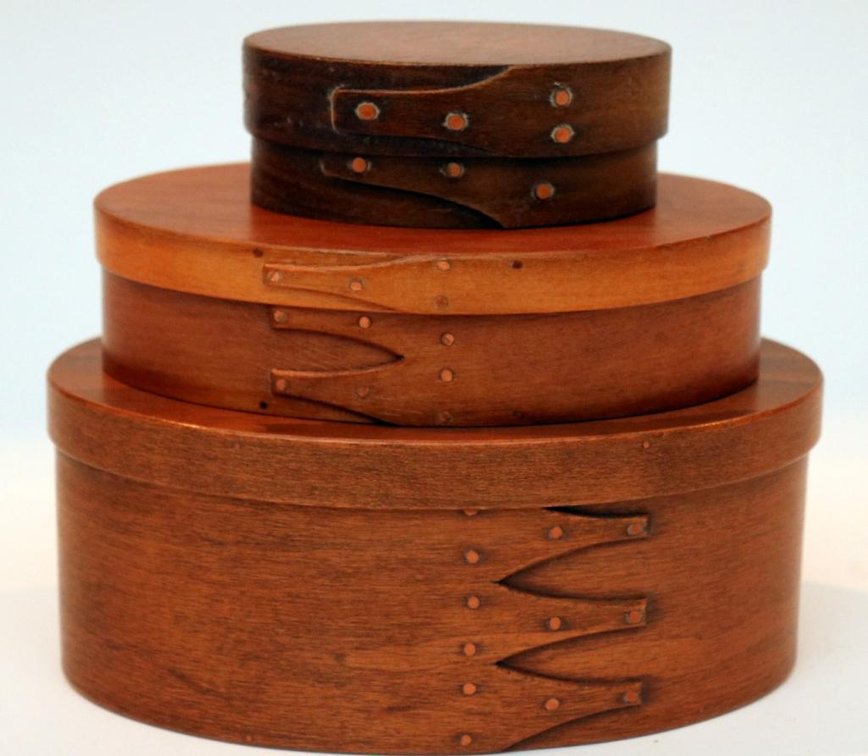 Three Coordinating Wood Shaker Boxes