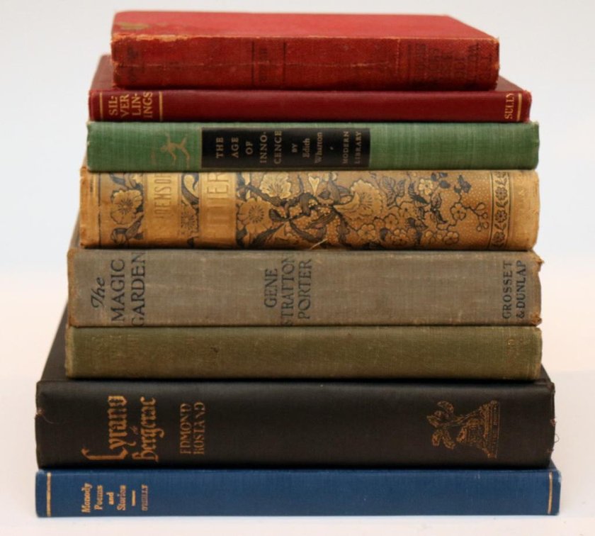 Eight Assorted Early Books
