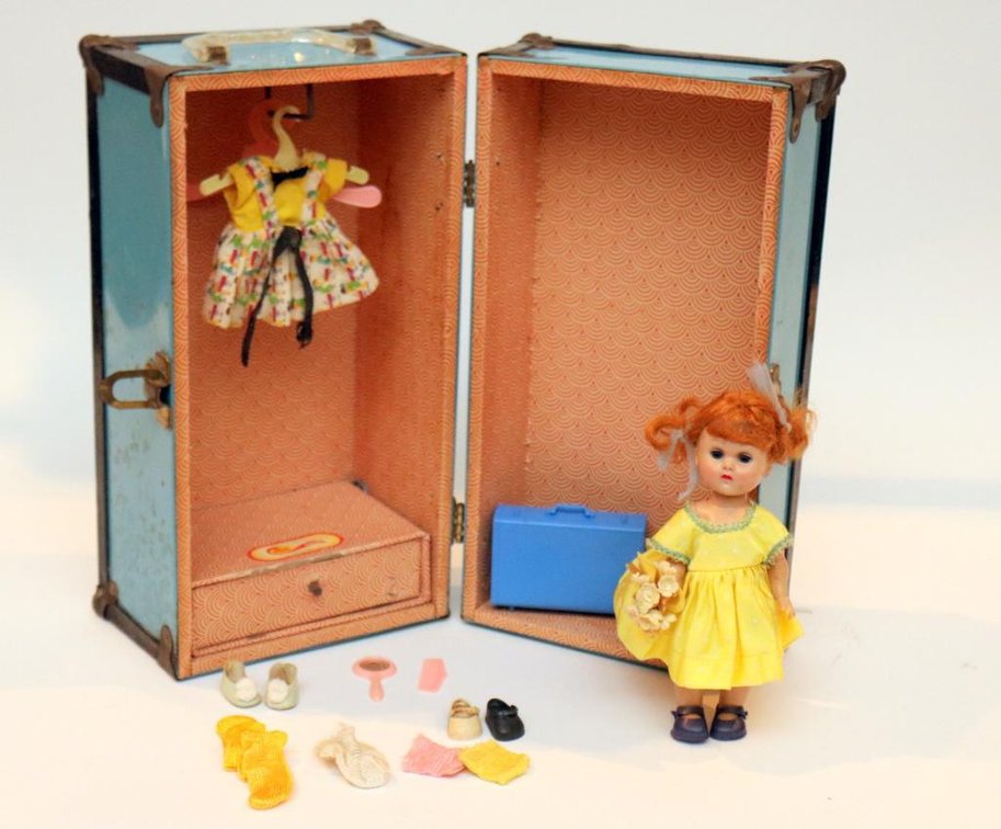 Vintage Doll Case and Doll