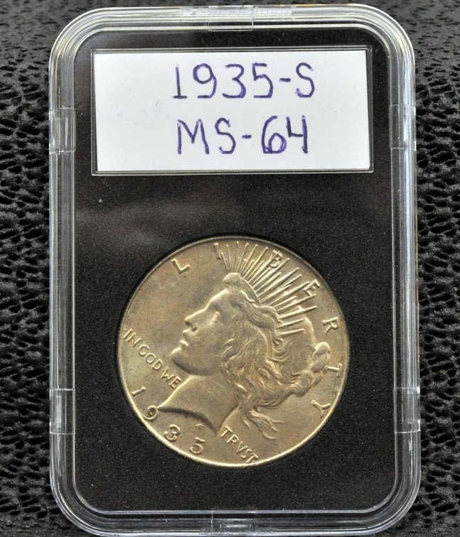 1935-S Peace Silver Dollars