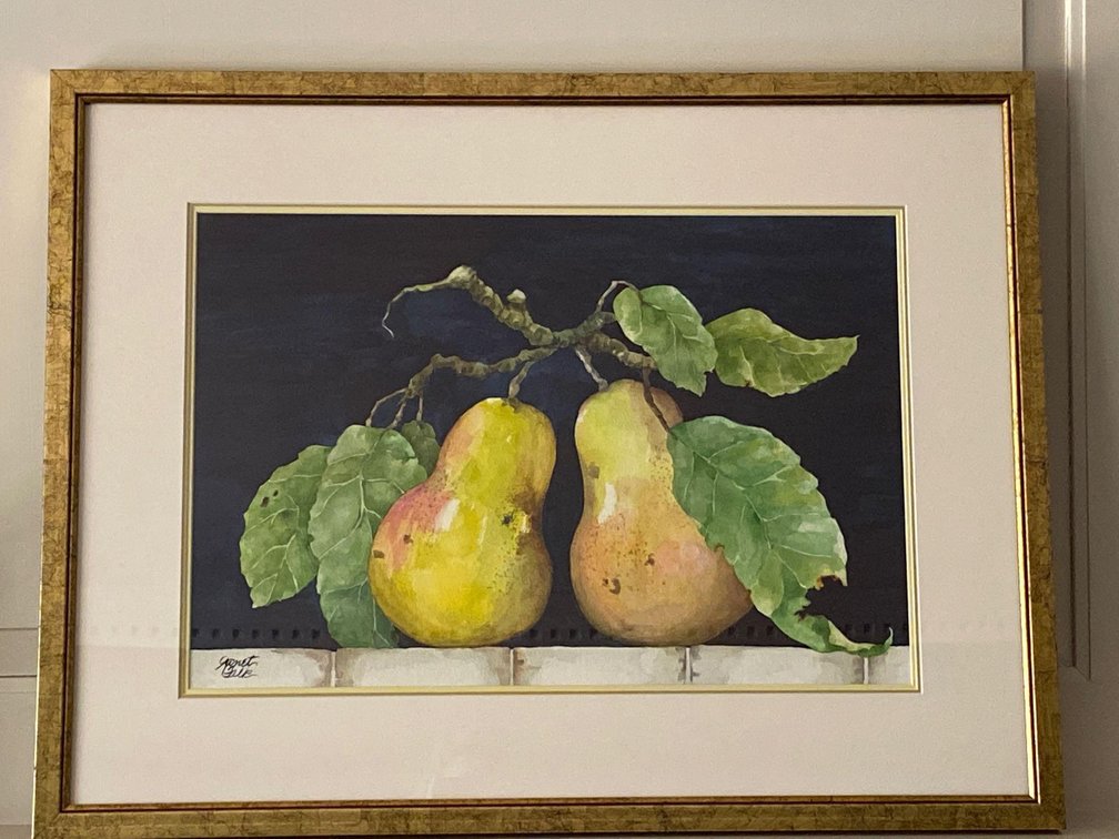 "Pair of Pears" Original Watercolor by Janet Falk