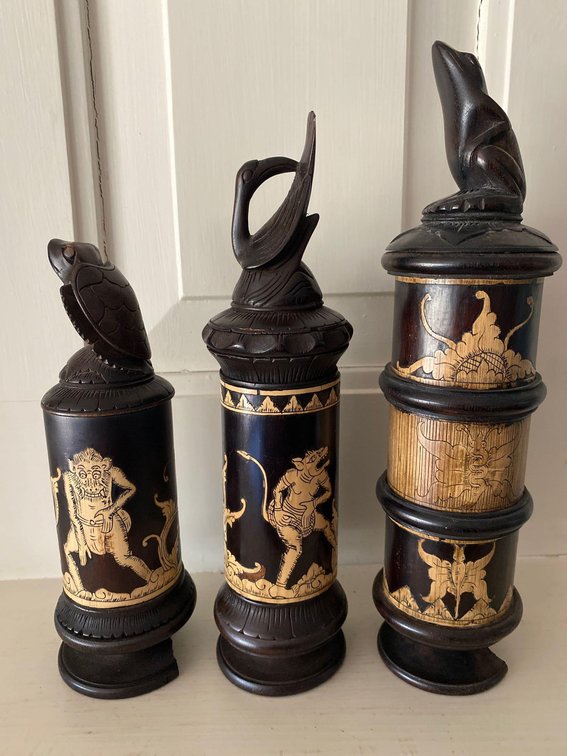Three Totem Style Figures
