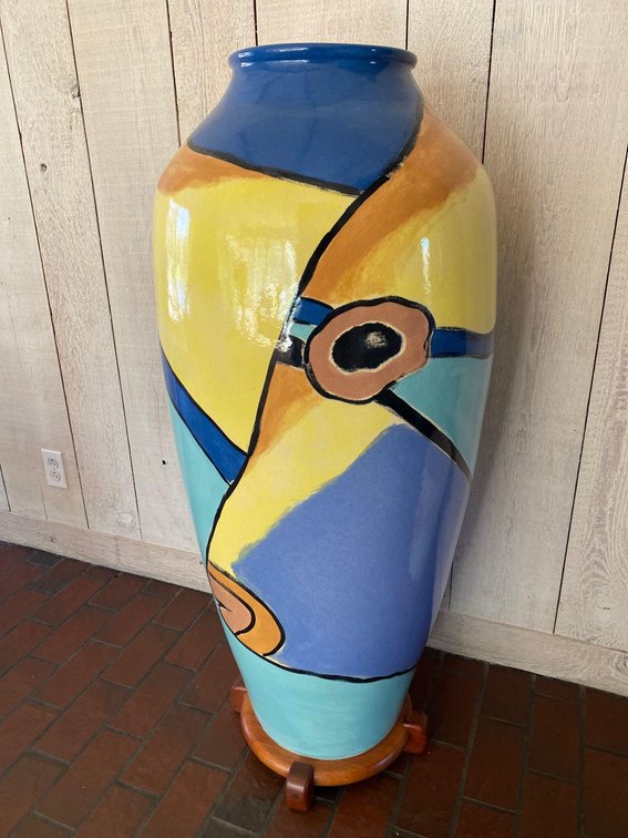 Painted Palace Size Urn