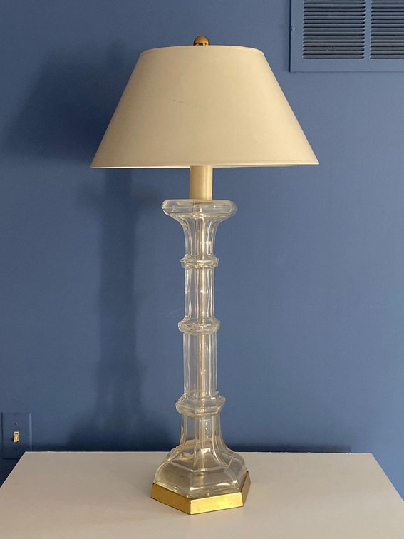 Glass Post Lamp