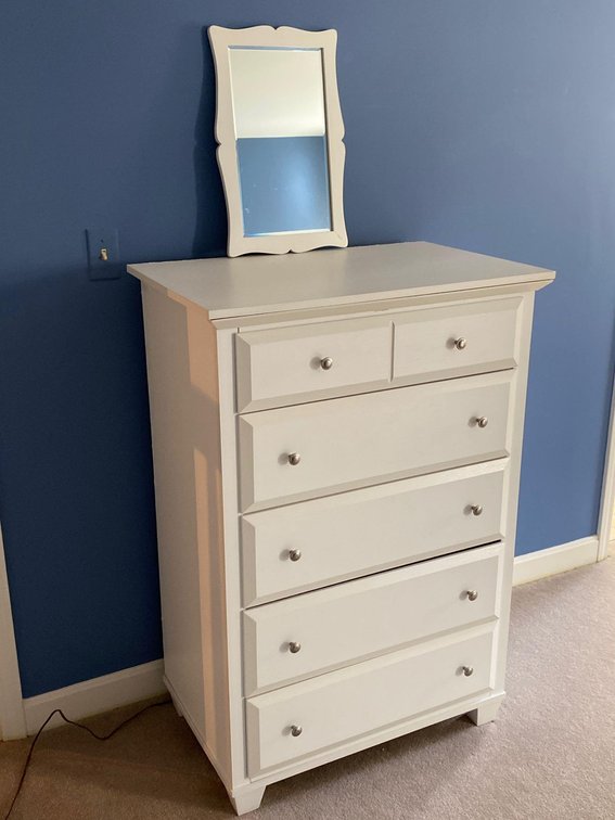 White Chest and Mirror