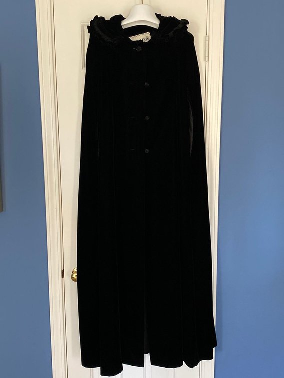 Velvet Cape with Hood