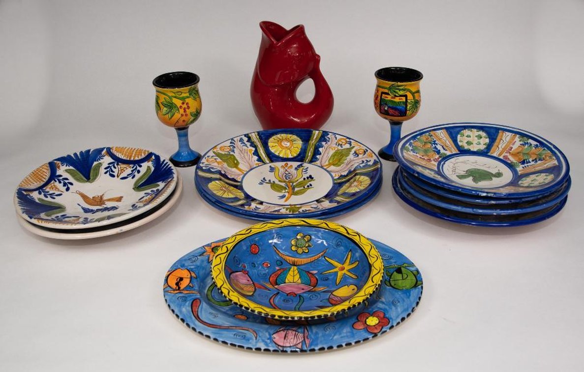 Collection of Colorful Dishes