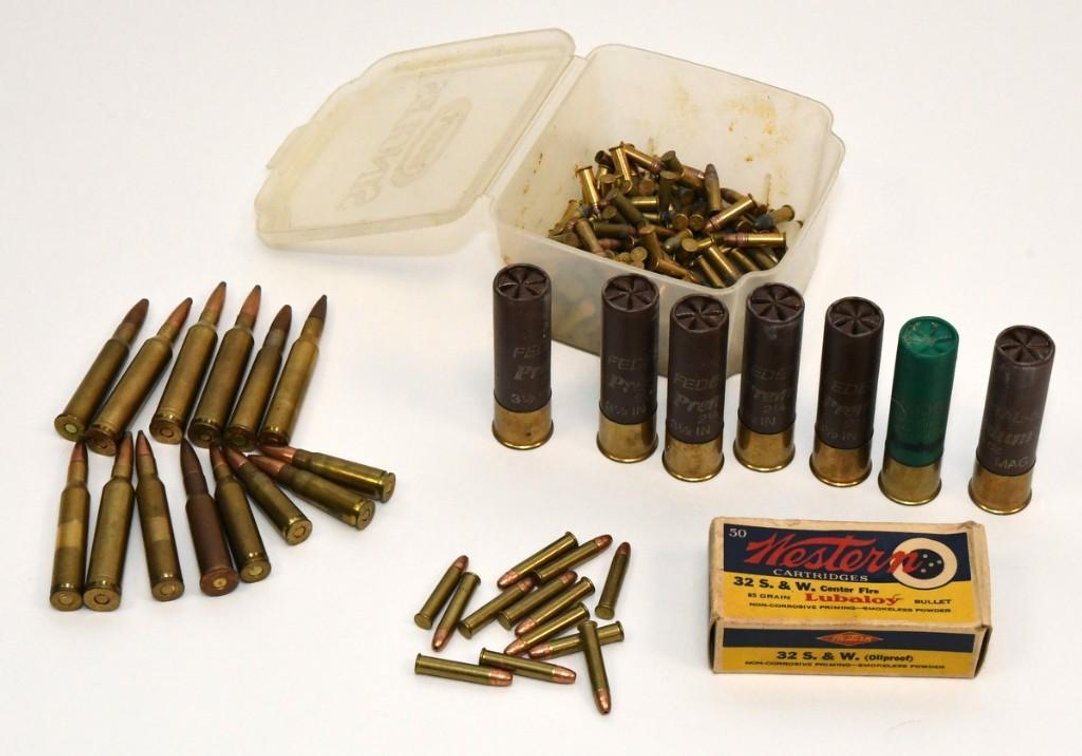 Various Vintage Bullet and Shotgun Shells