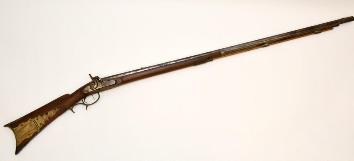 Antique Cap & Ball Rifle with Octagon Barrel