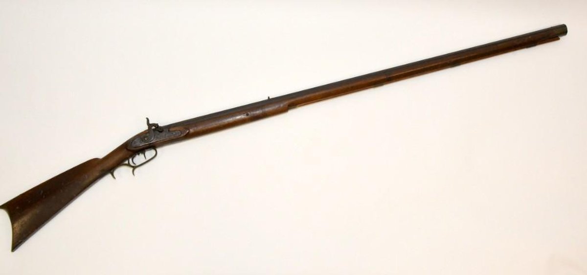Antique Cap & Ball Rifle with Octagon Barrel