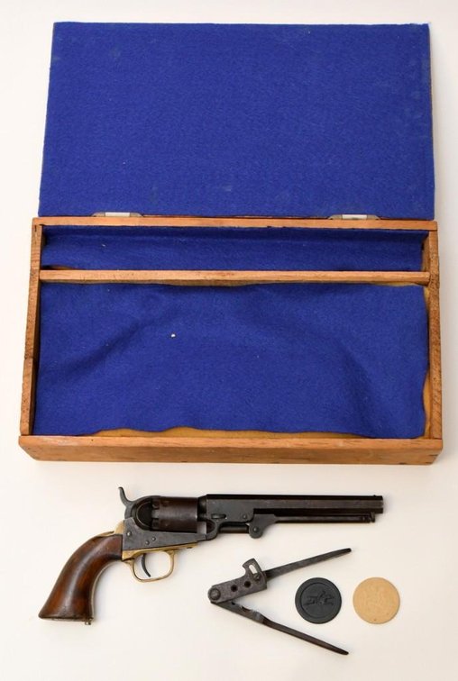Antique Colt Model 1849 Pocket Revolver, .31 Cal. With Colt Bullet Mold