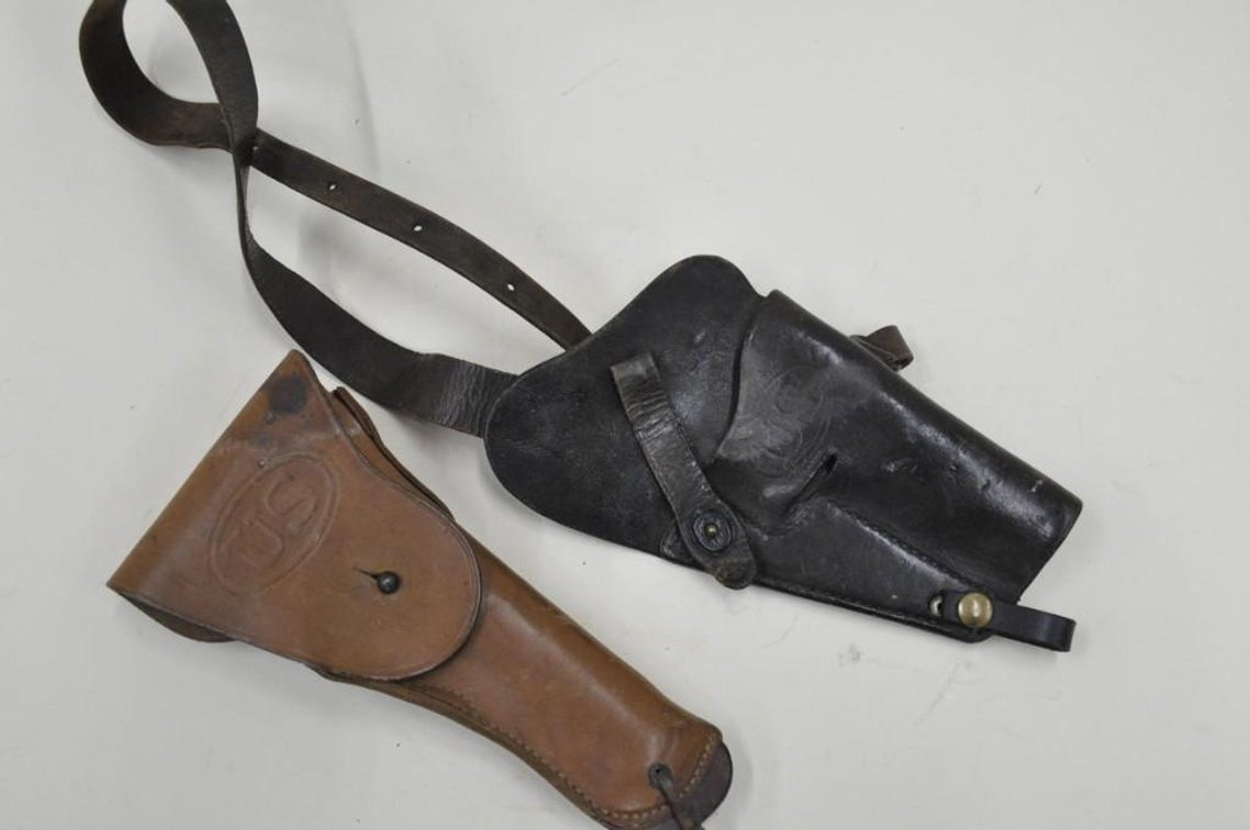Two World War II U.S. Holsters