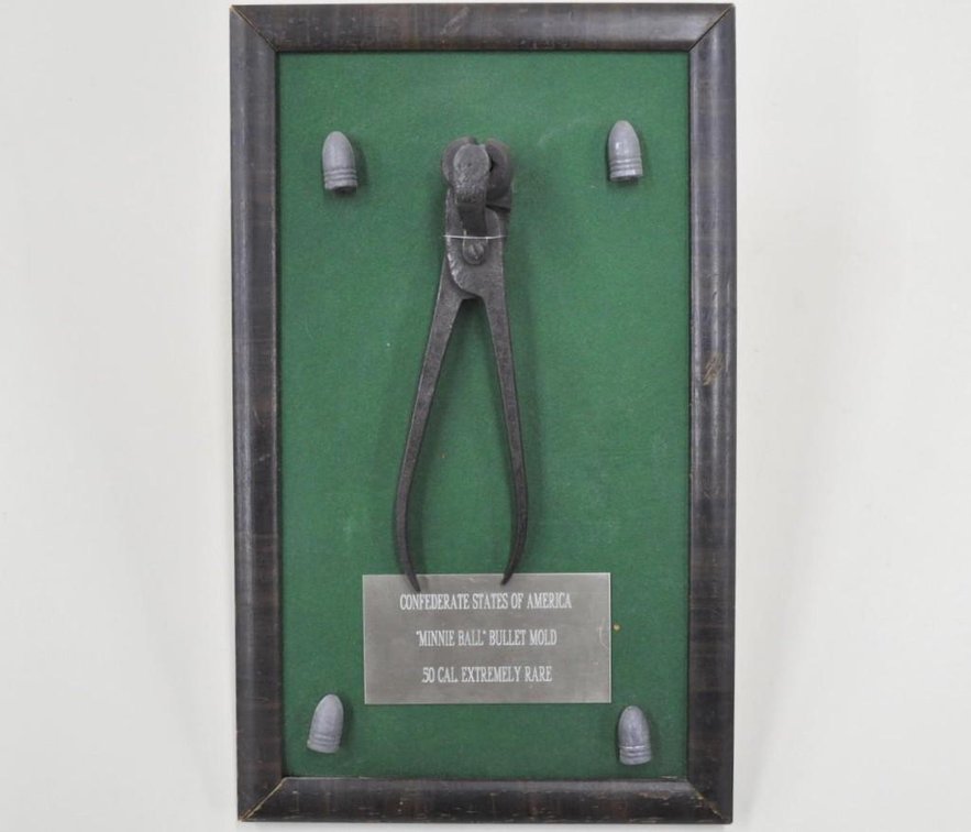 Civil War Era .50 Caliber Bullet Mold and Bullets