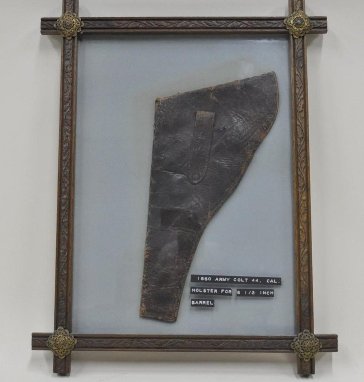 Framed 1860 Colt Revolver Holster