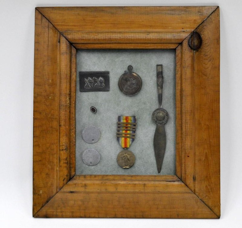 World War I Memory Plaque and Dog Tags