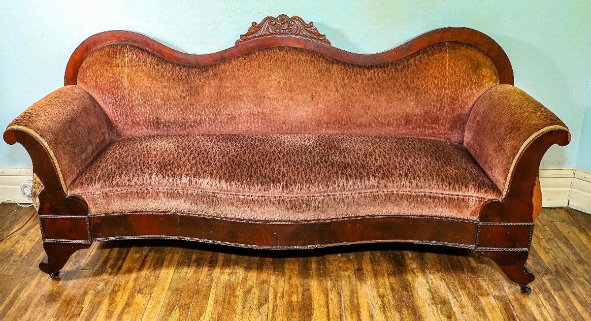 Antique Circa 1860 Empire Couch