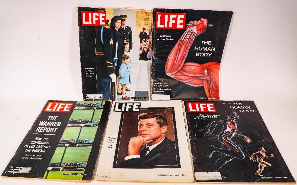 Five 1960's Life Magazines