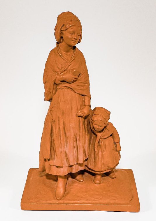 Mother and Child Statue