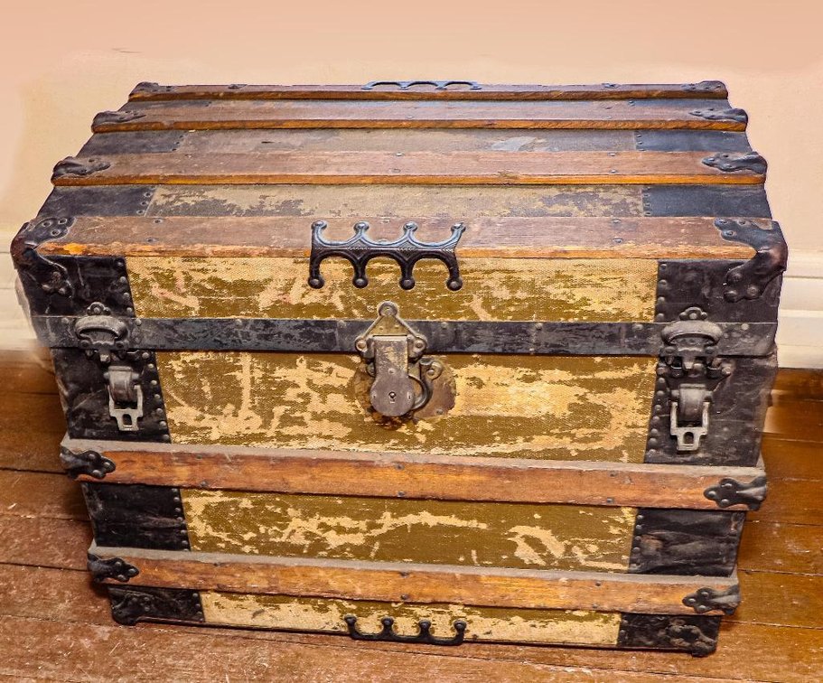 Antique Lift Top Trunk