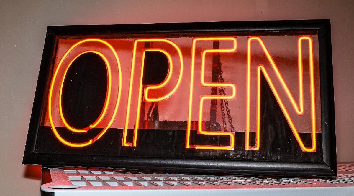 "Open" Neon Sign